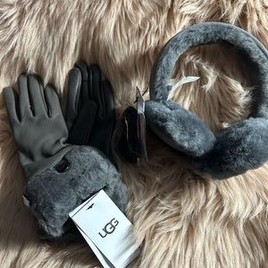 UGG Wireless Bluetooth Earmuffs and Size Small Glove Bundle